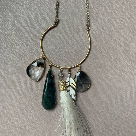 LONG BOHO TYPE NECKLACE - Picture 2 of 5